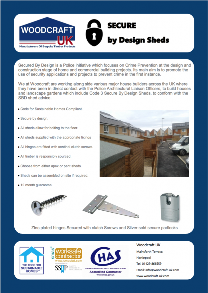 SecurebyDesign Shed Leaflet